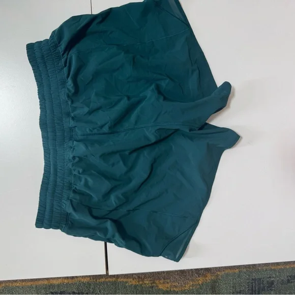 Lululemon Storm Teal Hotty Hot HR 4” sz 10 - Picture 2 of 3
